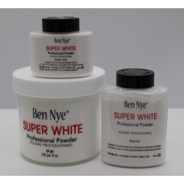Super White pudr Ben Nye- super bílý pudr, 3 velikosti